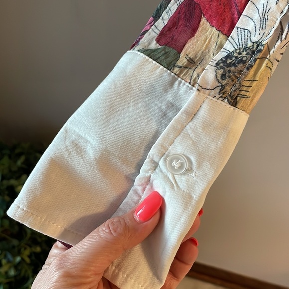 Jean Pierre Klifa PARIS Alice’s Garden Parktown button down shirt long sleeve XS - Picture 5 of 14